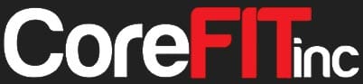 The CoreFITinc name, with FIT offset in red and capital letters
